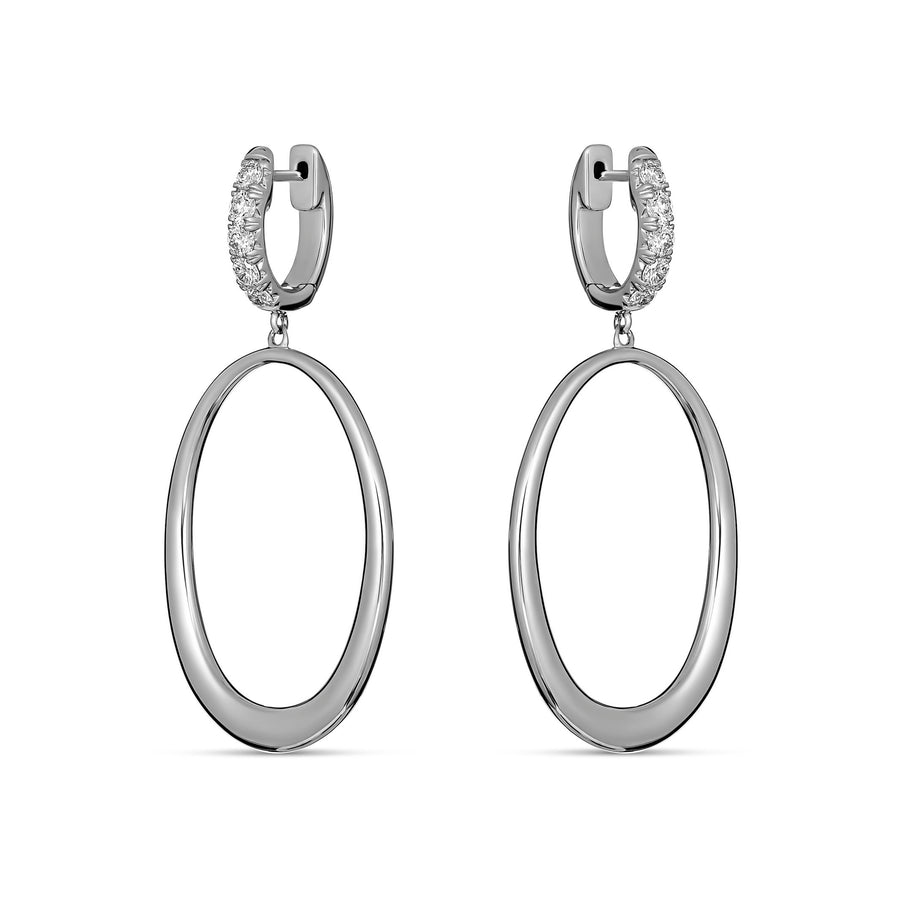 Capri Dreaming® Island Diamond Drop Earrings | White Gold