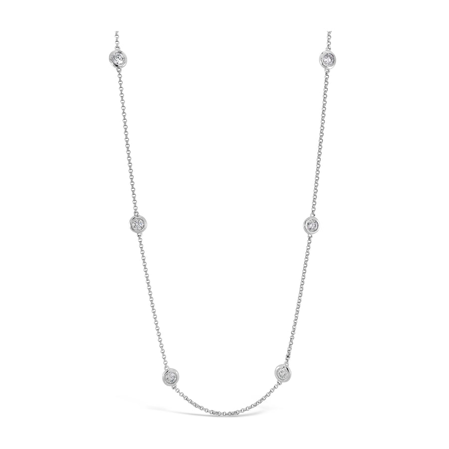 Capri Dreaming® Dot Chain 0.30CT Necklace | White Gold