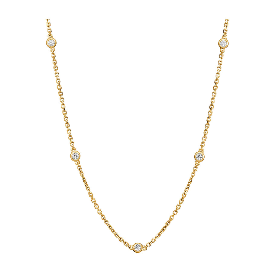 Capri Dreaming™ Dot Chain 0.30CT Necklace | Yellow Gold