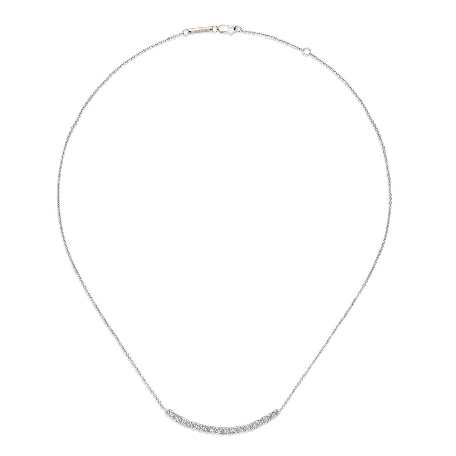 Classic Waterfall Diamond Necklace | White Gold
