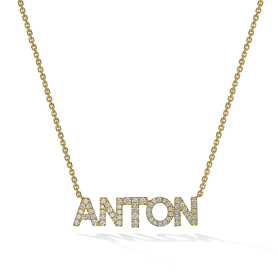 Personalised Pendant Necklace | Yellow Gold