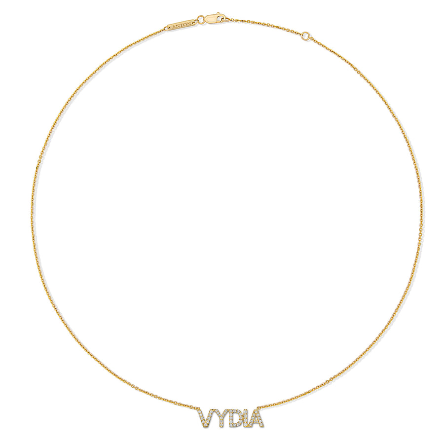 Personalised Pendant Necklace | Yellow Gold