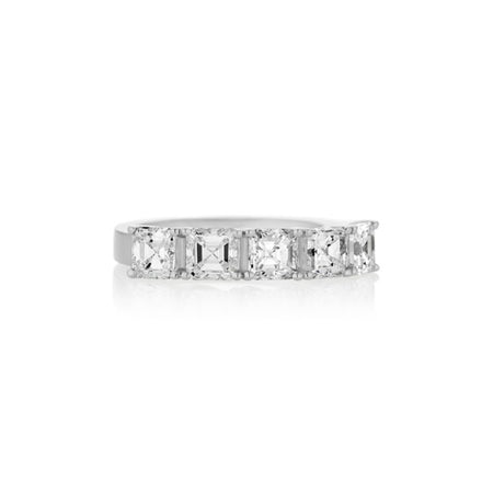 Hot Rocks® Asscher Cut Diamond Ring | White Gold