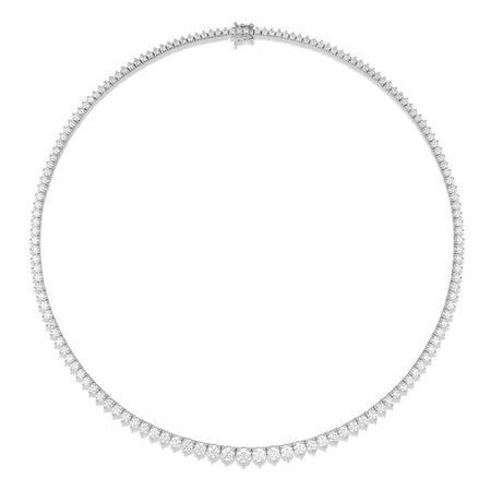 Aura Tennis Necklace 10ct - 11ct | White Gold