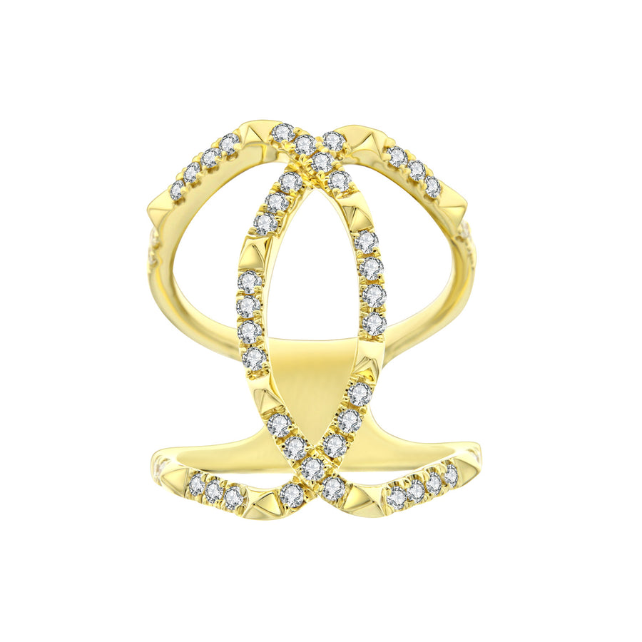 R.08™ Echo Diamond Ring | Yellow Gold