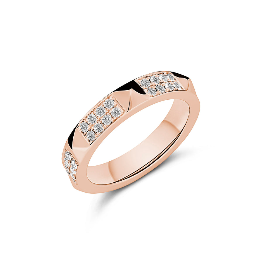 R.08™ Deux Diamond Ring | Rose Gold