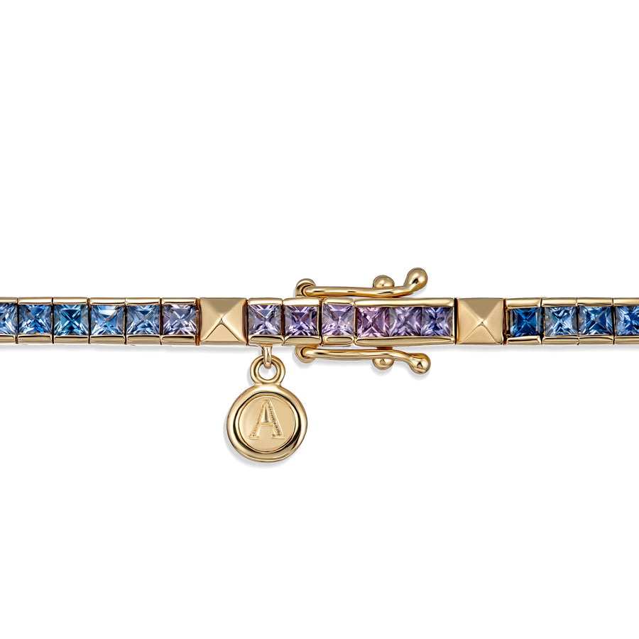 R.08™ Une Diamond Sapphire Bracelet | Yellow Gold