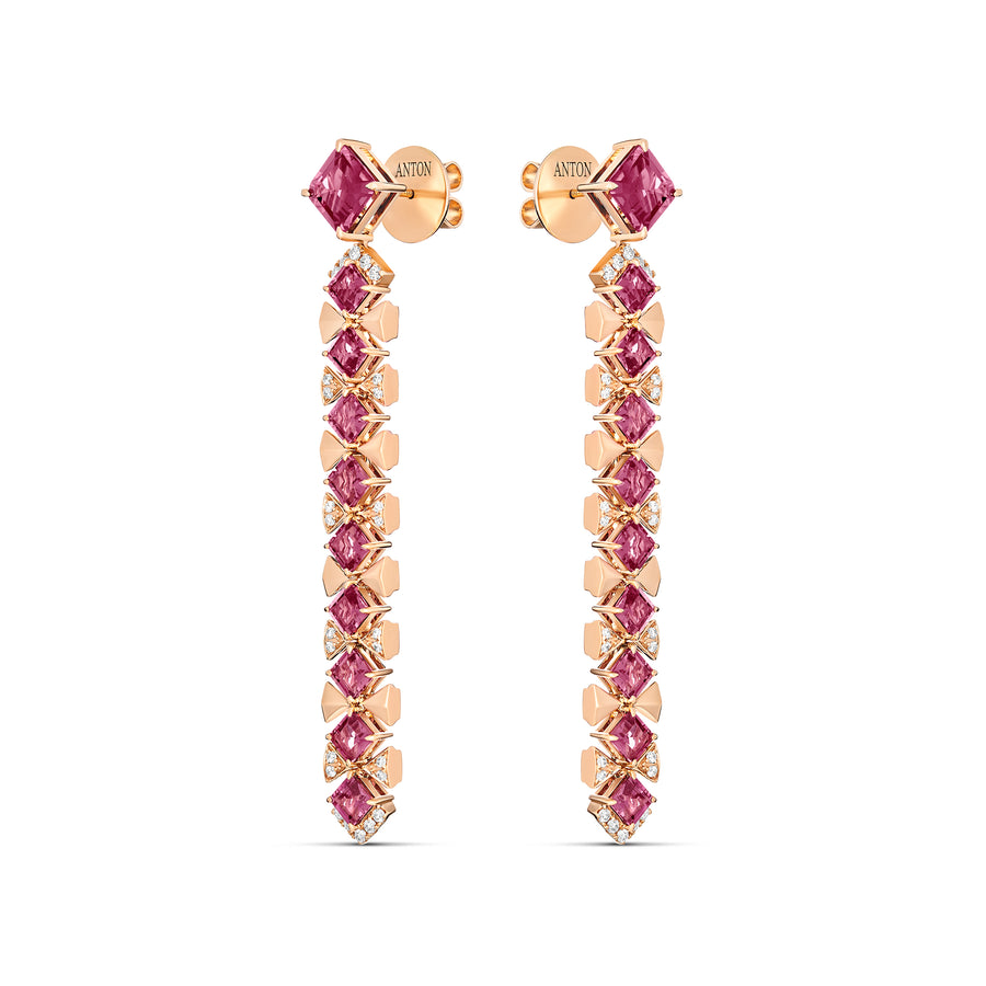 R.08™ Vivant Coloured Gemstone Earrings | Rose Gold