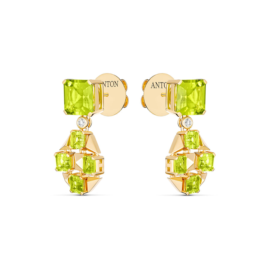R.08™ Vivant Drop Earrings | Green Peridot