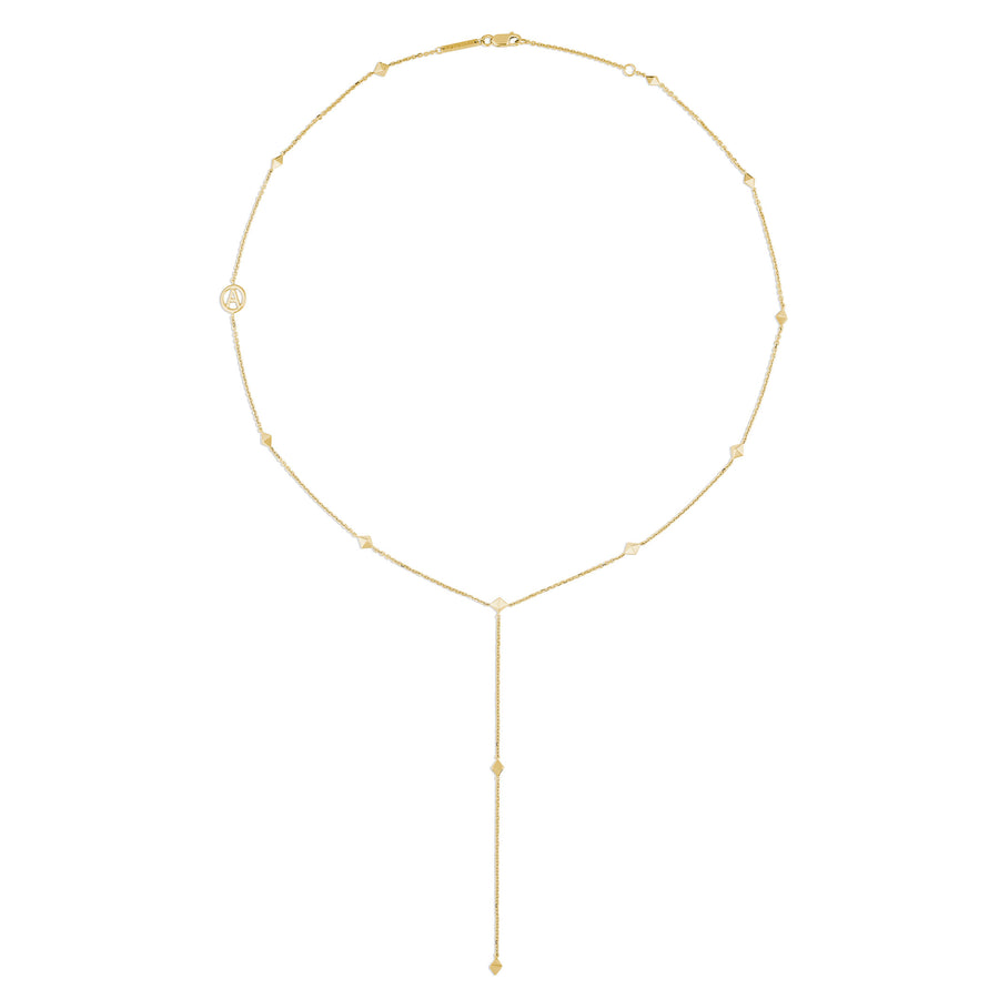 R.08™ Lariat Necklace | Yellow Gold