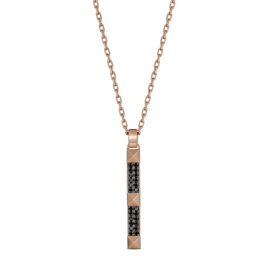 R.08™ Deux Diamond Bar Necklace | Rose Gold