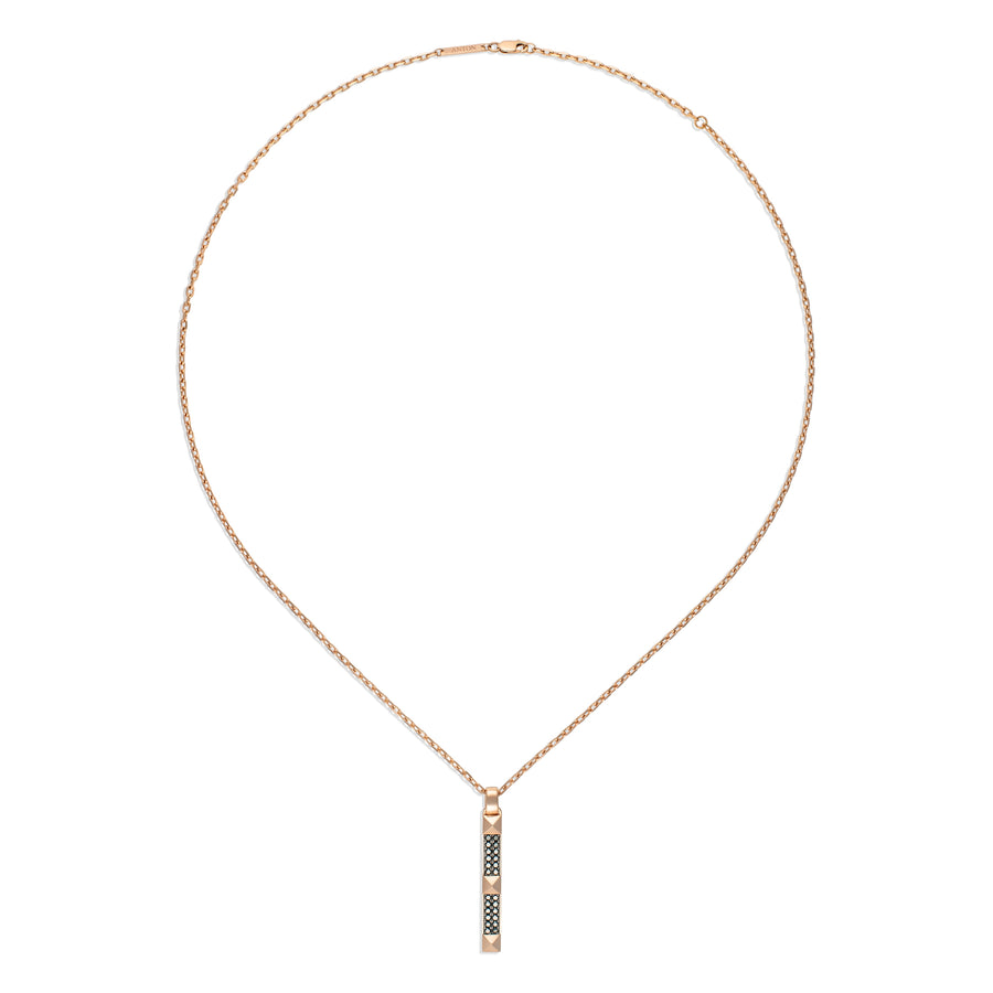 R.08™ Deux Diamond Bar Necklace | Rose Gold