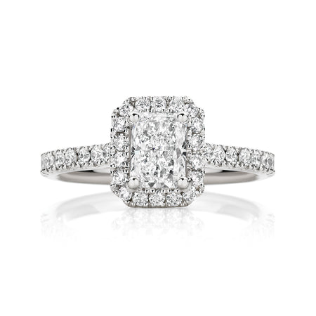 Endless Minelli Radiant Cut Diamond Engagement Ring | Platinum