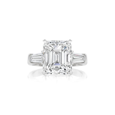 Grandeur Amalia Radiant Cut Diamond Engagement Ring | Platinum