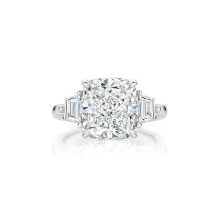 Grandeur Amalia Cushion Cut Diamond Engagement Ring | 18K White Gold