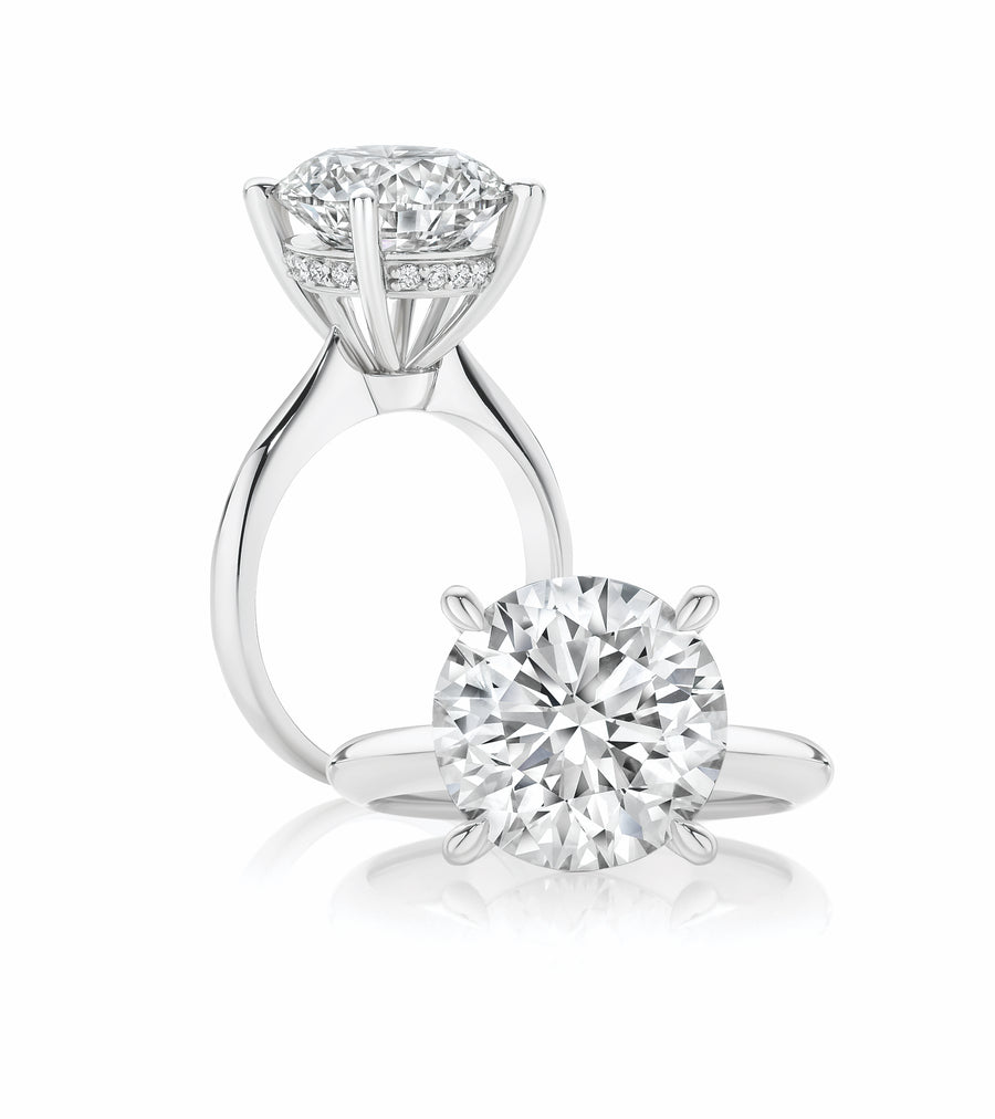 Hot Rocks® Collection Round Cut Diamond Ring | White Gold