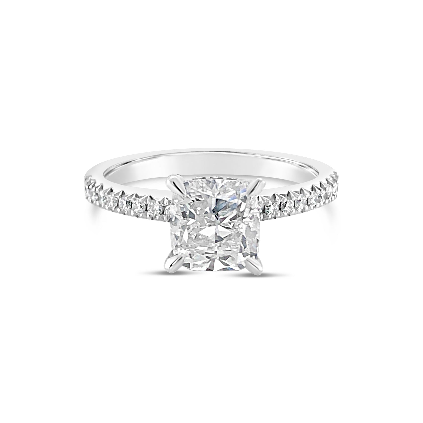 Cushion cut hidden deals halo