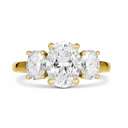 Classic Marcella Diamond Engagement Ring | 18K Yellow Gold
