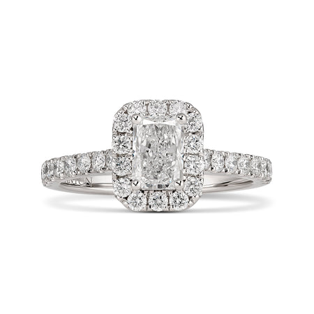 Endless Minelli May Radiant Cut Diamond Engagement Ring | 18K White Gold