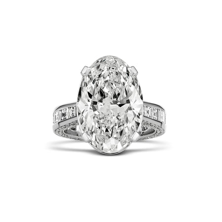 High Jewellery Ritz London Oval Cut Diamond Ring | Platinum