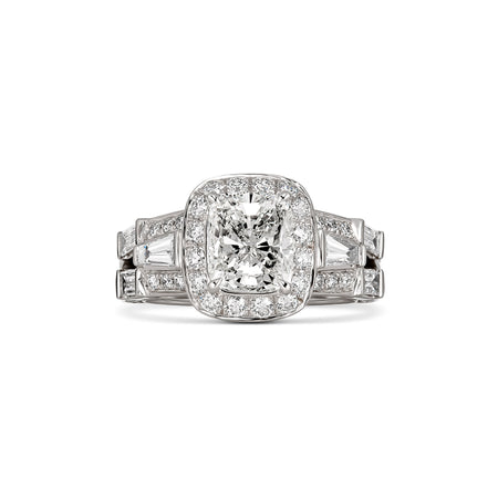 Hot Rocks® Beverly Cushion Cut Diamond Engagement Ring | 18K White Gold