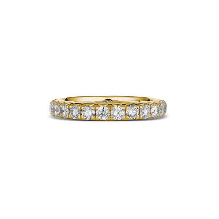 Wedding | Eternity Krisscut Diamond Ring Yellow Gold