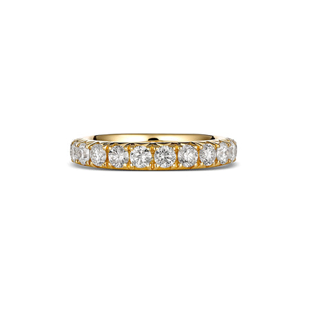 Wedding | Krisscut Diamond Band Yellow Gold