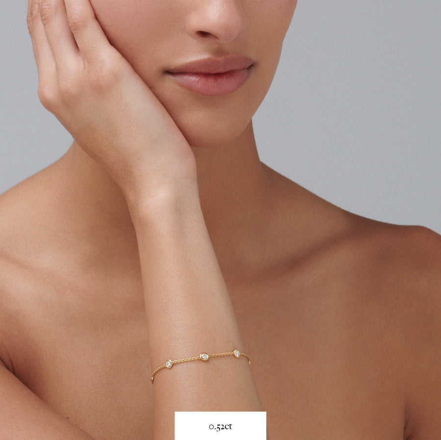 Capri Dreaming® Dot Chain 0.22CT Bracelet | Yellow Gold