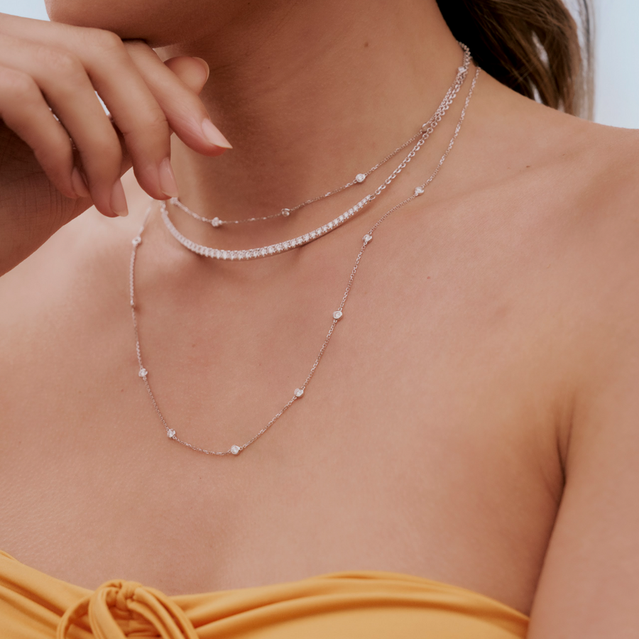 Capri Dreaming® Eve Diamond Necklace | White Gold
