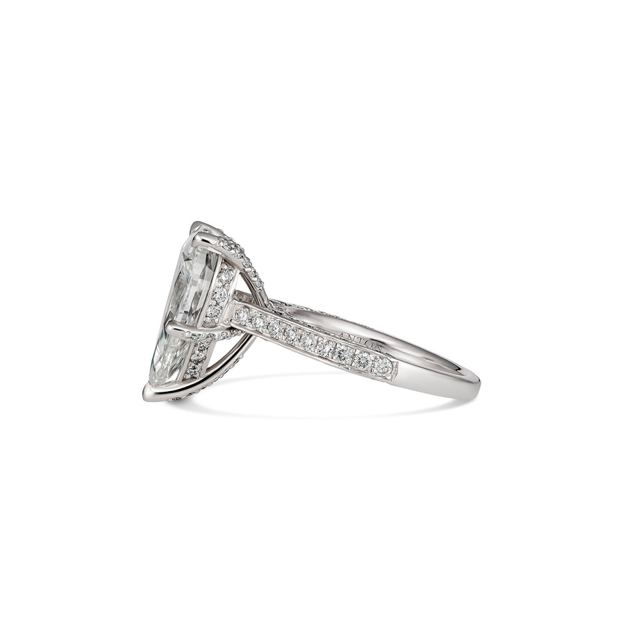 Hot Rocks® Collection Pear Cut 5 Claw Diamond Ring | Platinum