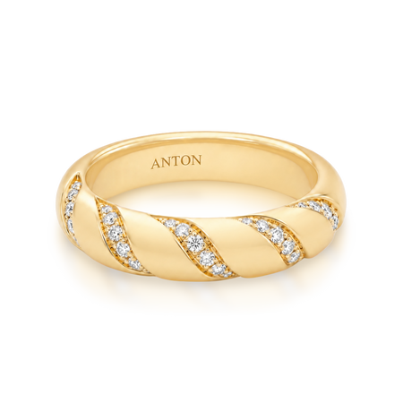 Capri Dreaming® Twist Diamond Ring | 18K Yellow Gold
