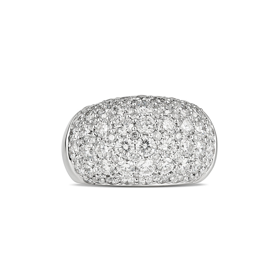 Artisan Diamond Pavé Ring | White Gold