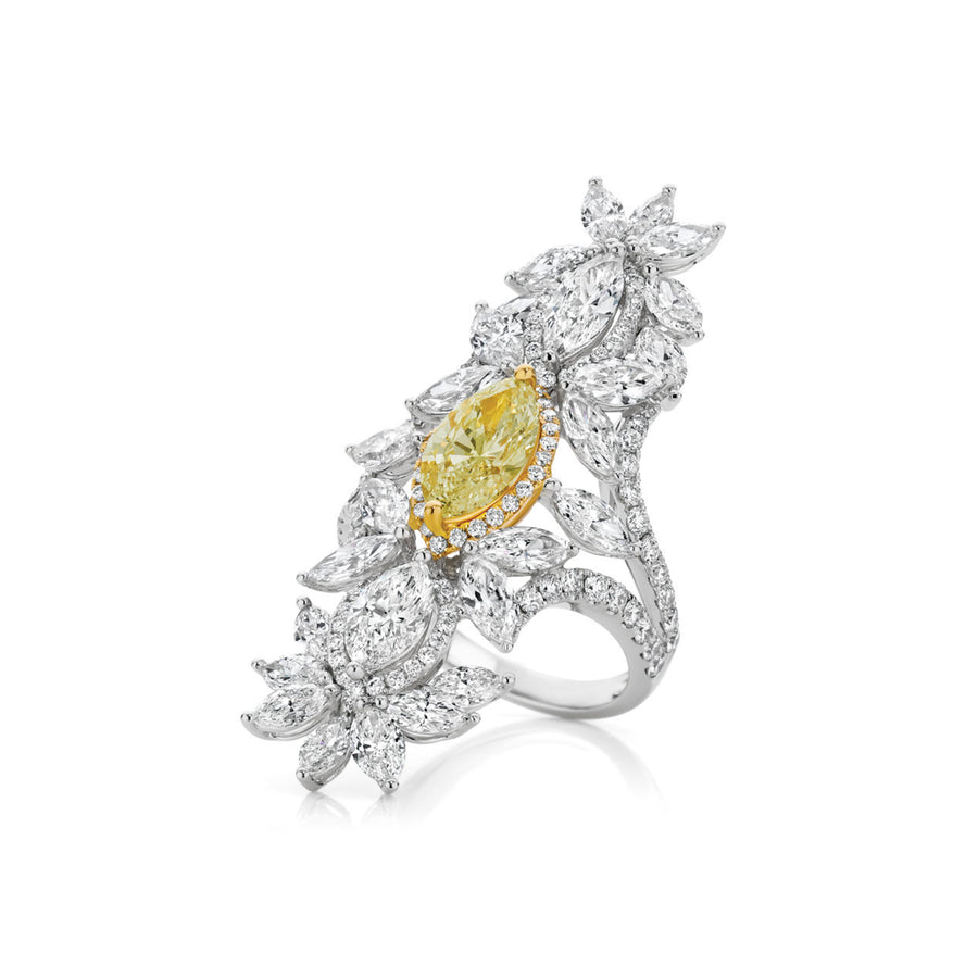 Hello Yellow ™ Diamond Ring | White Gold