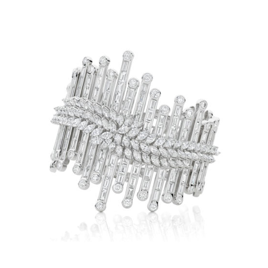 High Jewellery Collection Diamond Bangle | White Gold