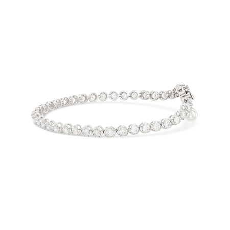 Allure Tennis Diamond Bracelet 3.20ct - 3.30ct | 18K White Gold