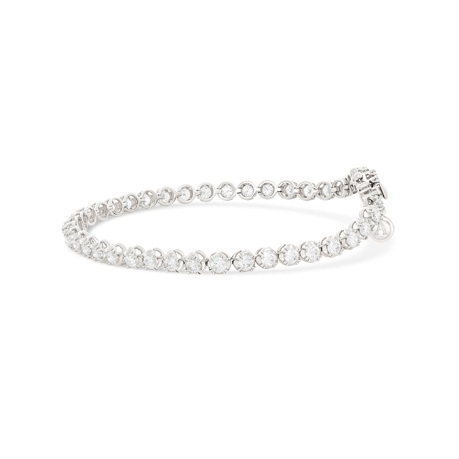 Allure Tennis Diamond Bracelet 3.20ct - 3.30ct | White Gold