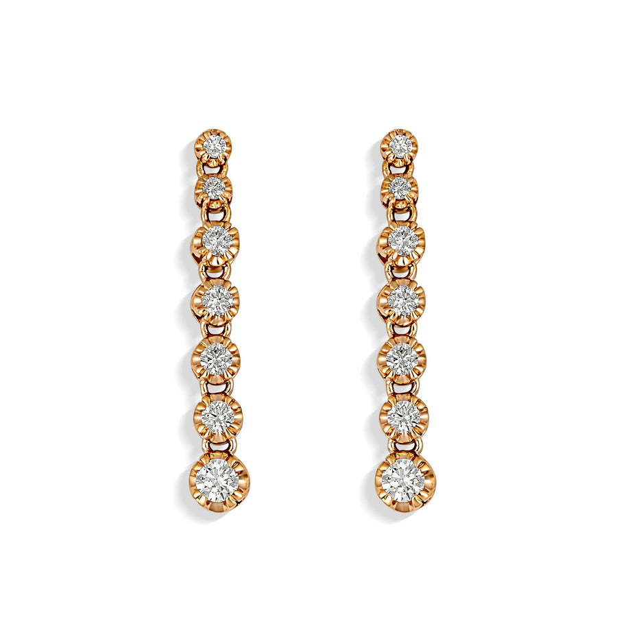 Allure Drop Earrings | Rose Gold