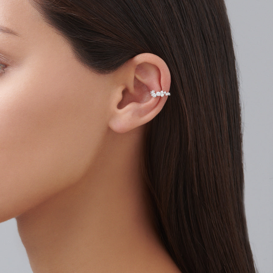 Galaxy Collection Diamond Ear Cuff | White Gold