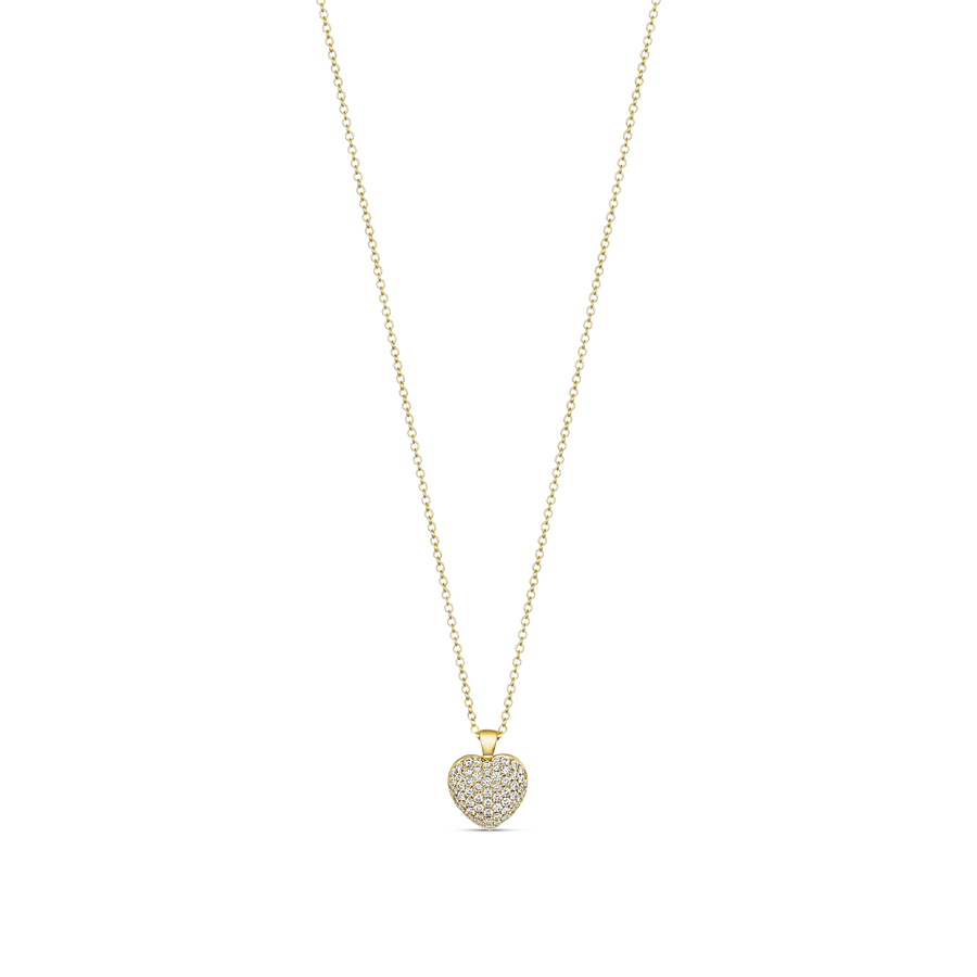 Artisan Pavé Set Heart Large | 18K Yellow Gold