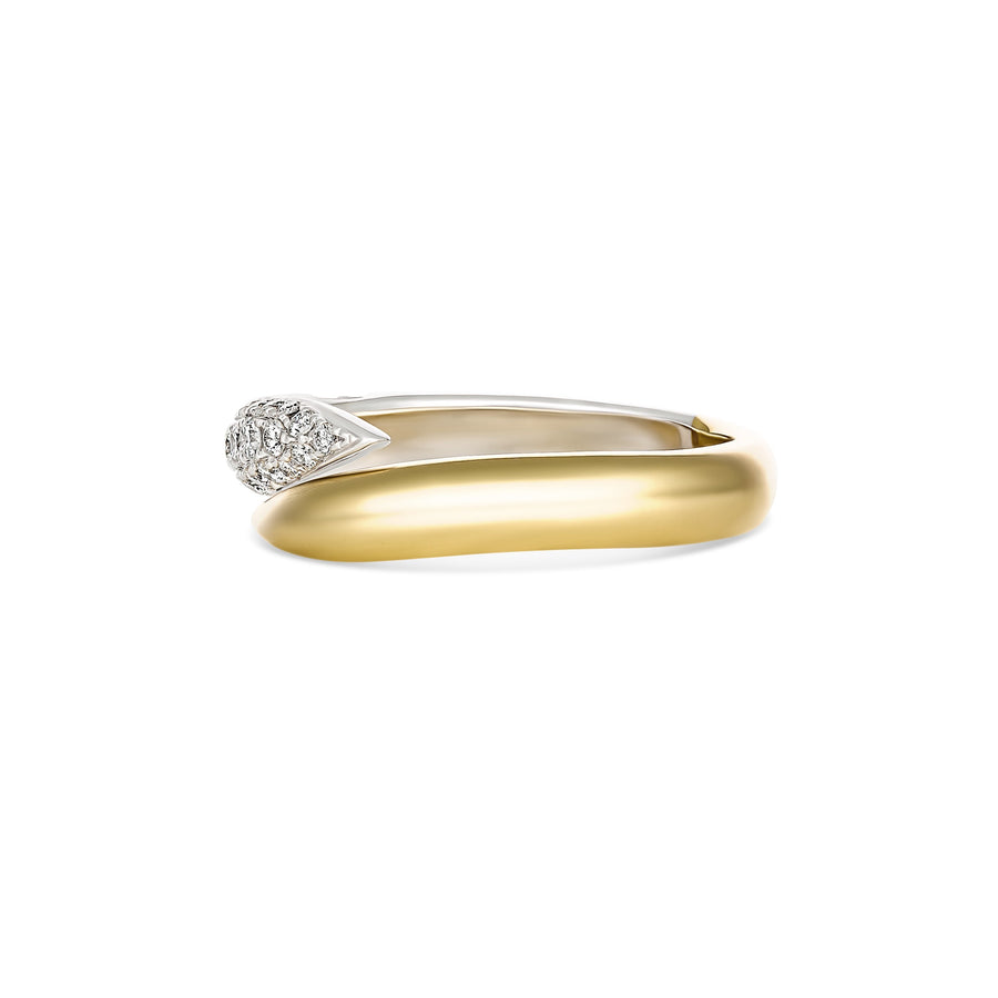 Artisan Two Tone Three Row Diamond Ring