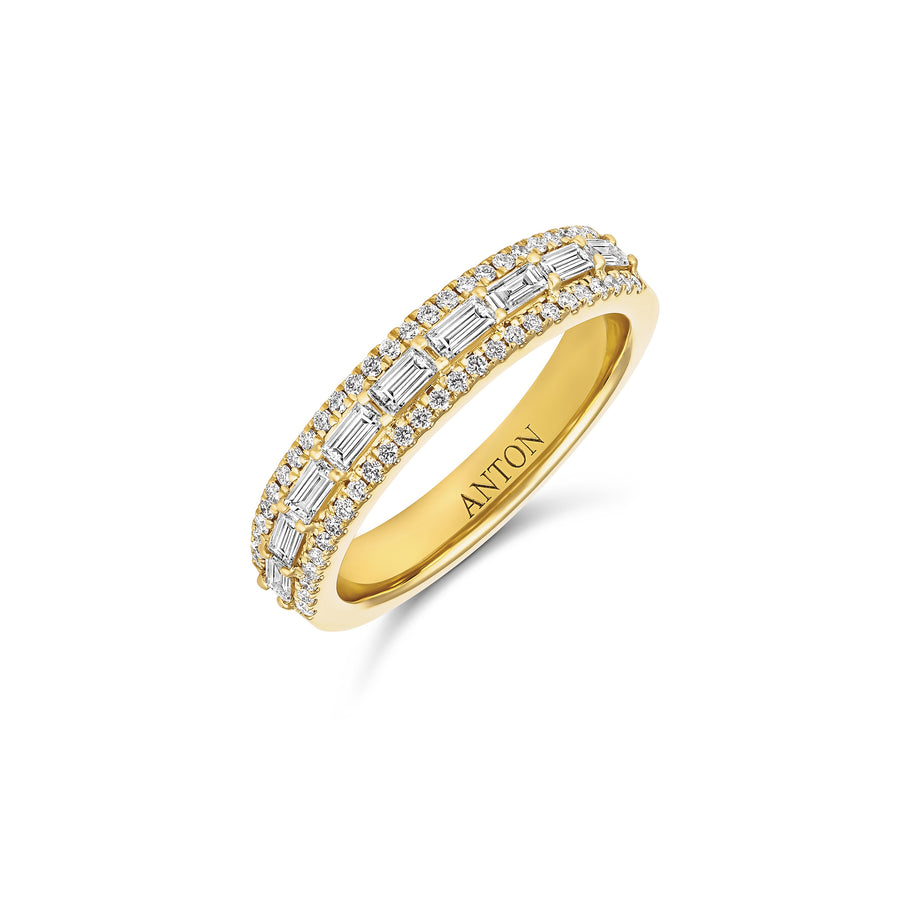 Artisan Valley Diamond Ring | 18K Yellow Gold