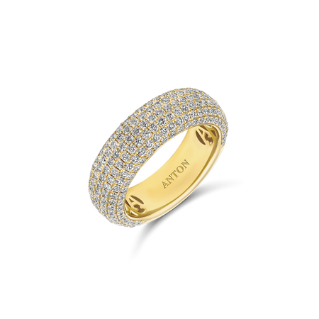 Artisan Pavé Ring | 18K Yellow Gold