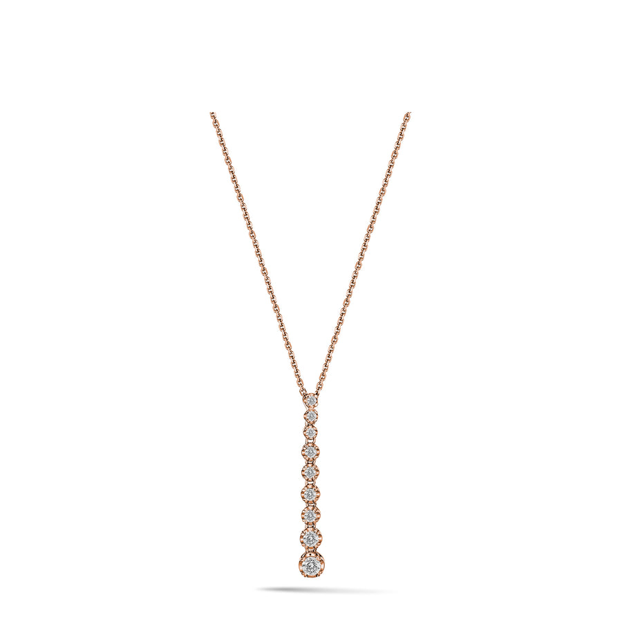 Allure Diamond Drop Pendant | Rose Gold