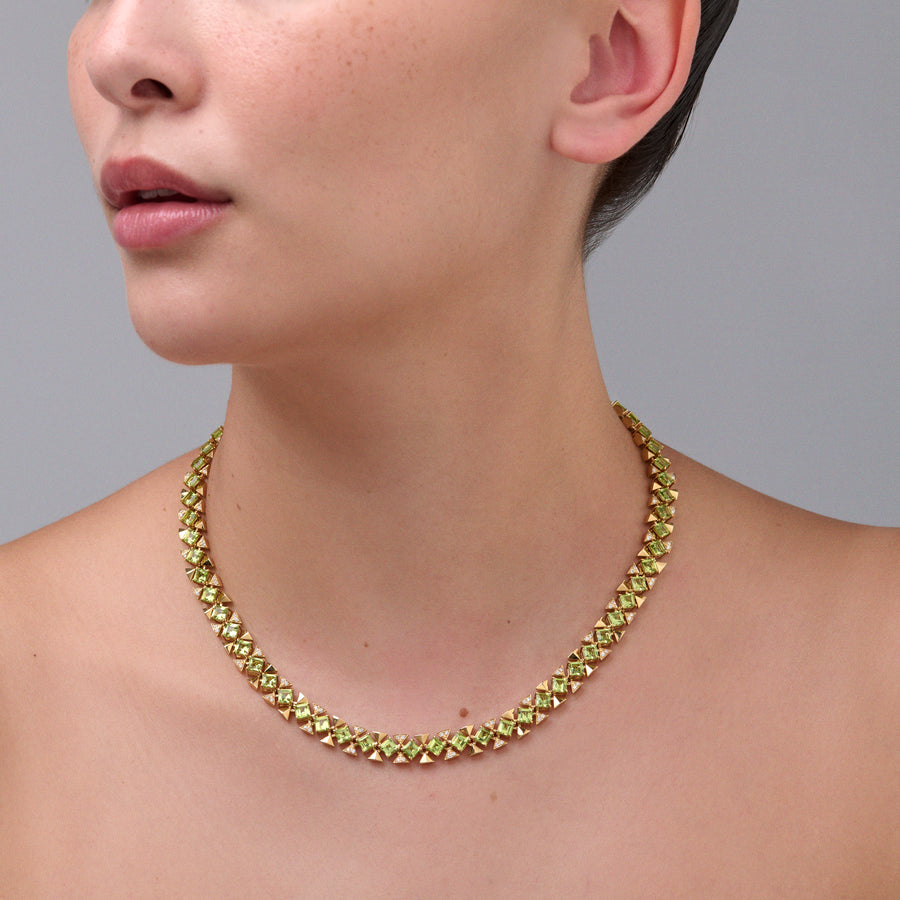 R.08™ Vivant Coloured Gemstone Necklace | Yellow Gold