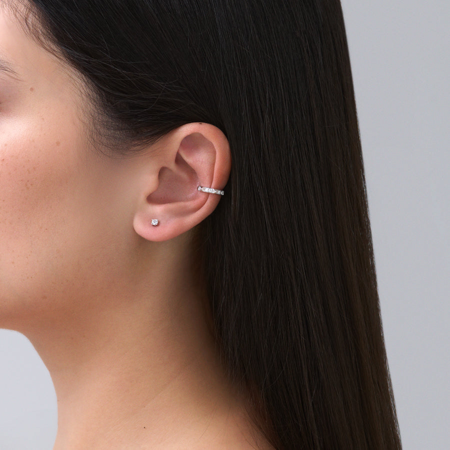 R.08™ Une Diamond Ear Cuff | White Gold