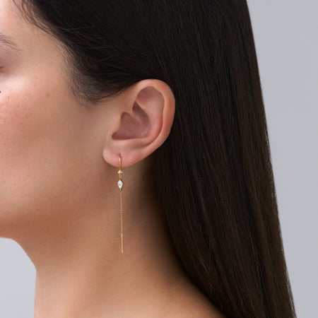 R.08® Nirvana Thread Earrings | 18K Yellow Gold