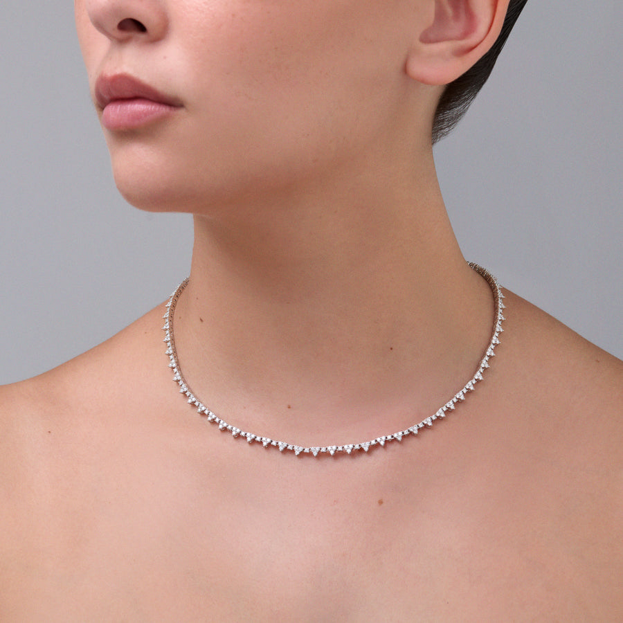 Capri Dreaming® Trio Diamond Necklace | White Gold