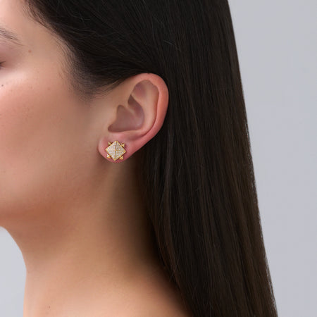 R.08® Nirvana Medium Stud Earring | 18K Yellow Gold
