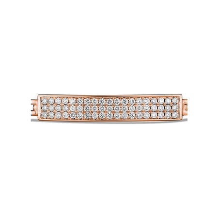 Little Rocks® Collection Diamond ID Plate Chain Bracelet | 18K Rose Gold