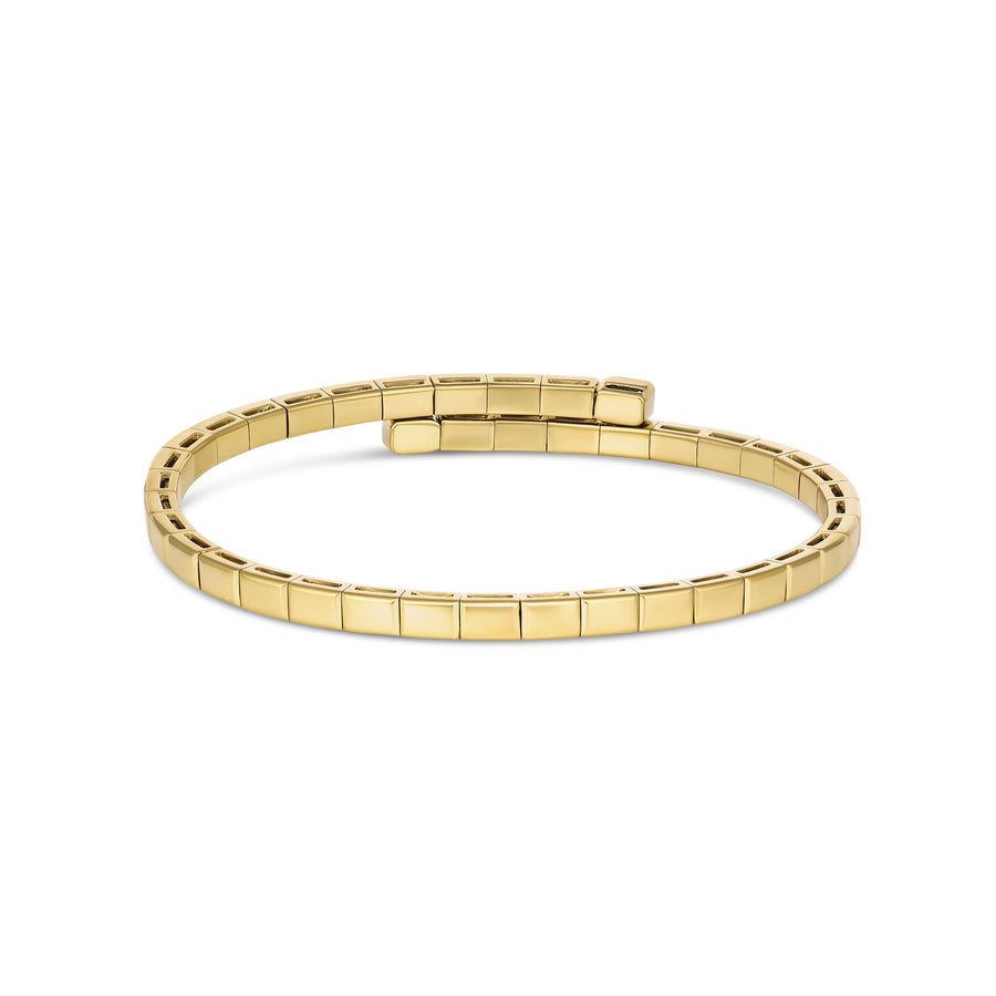 Capri Dreaming® Golden Tennis Diamond Wrap Bangle | 18K Yellow Gold